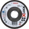 Bosch - X-LOCK - 125 mm 40 Kum Best Serisi Metal Flap Disk 2608619201