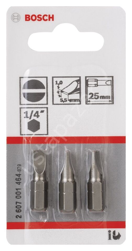 Bosch - Extra Hard Serisi S1,0x5,5*25 mm 3'lü 2607001464
