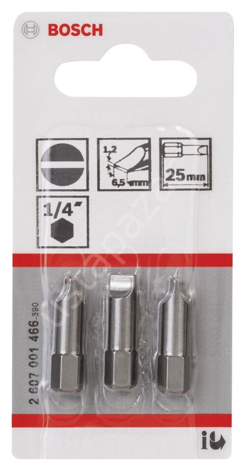 Bosch - Extra Hard Serisi S1,2x6,5*25 mm 3'lü 2607001466