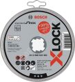 Bosch - X-LOCK - 125*1,6 mm Standard Seri Düz Inox (Paslanmaz Çelik) Kesme Diski (Taş) 10'lu 2608619364