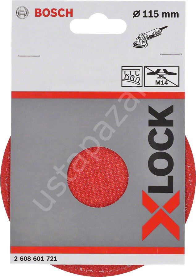 Bosch - X-LOCK - 115 mm M14 Kağıt Zımparalar için Taban 2608601721