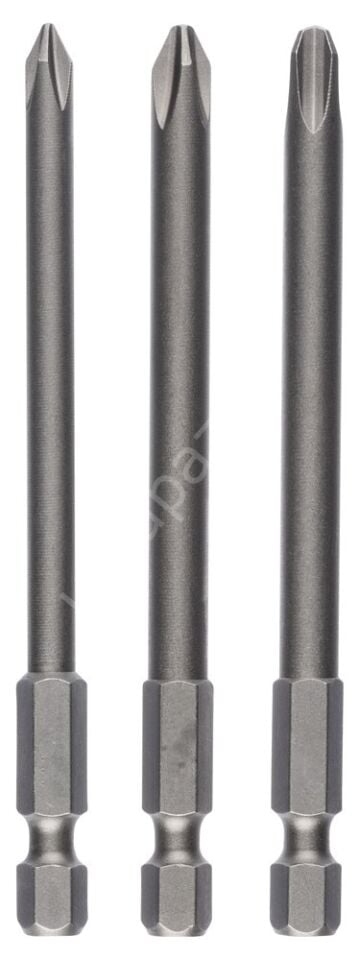 Bosch - 3 Parçalı Extra Hard Serisi Vidalama Ucu Seti PH1/2/3*152 mm 2607001758