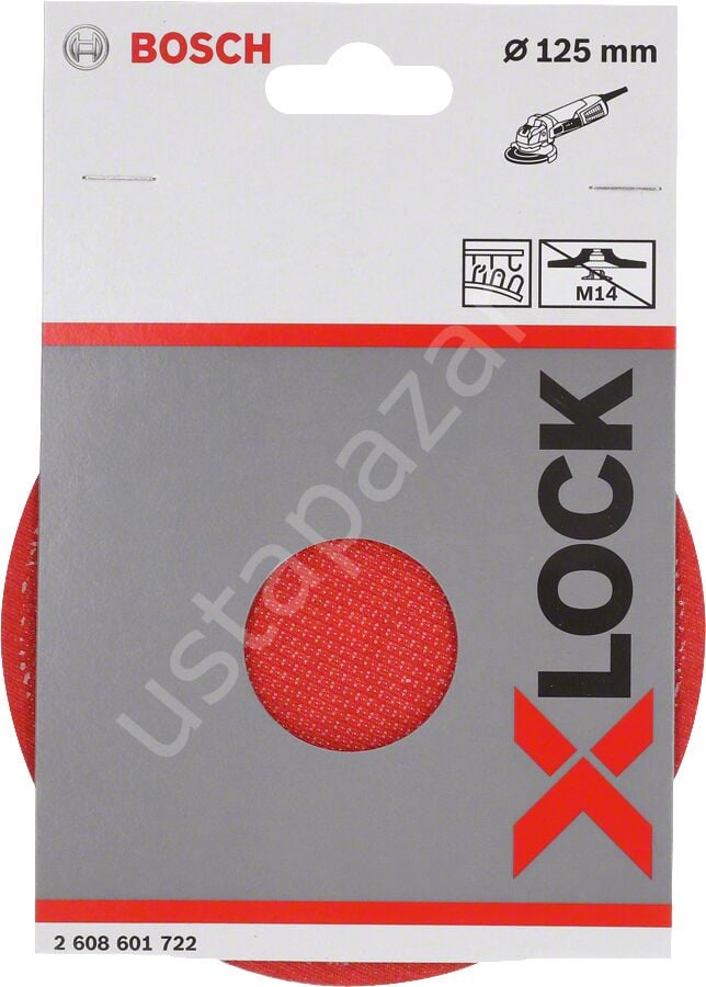 Bosch - X-LOCK - 125 mm M14 Kağıt Zımparalar için Taban 2608601722