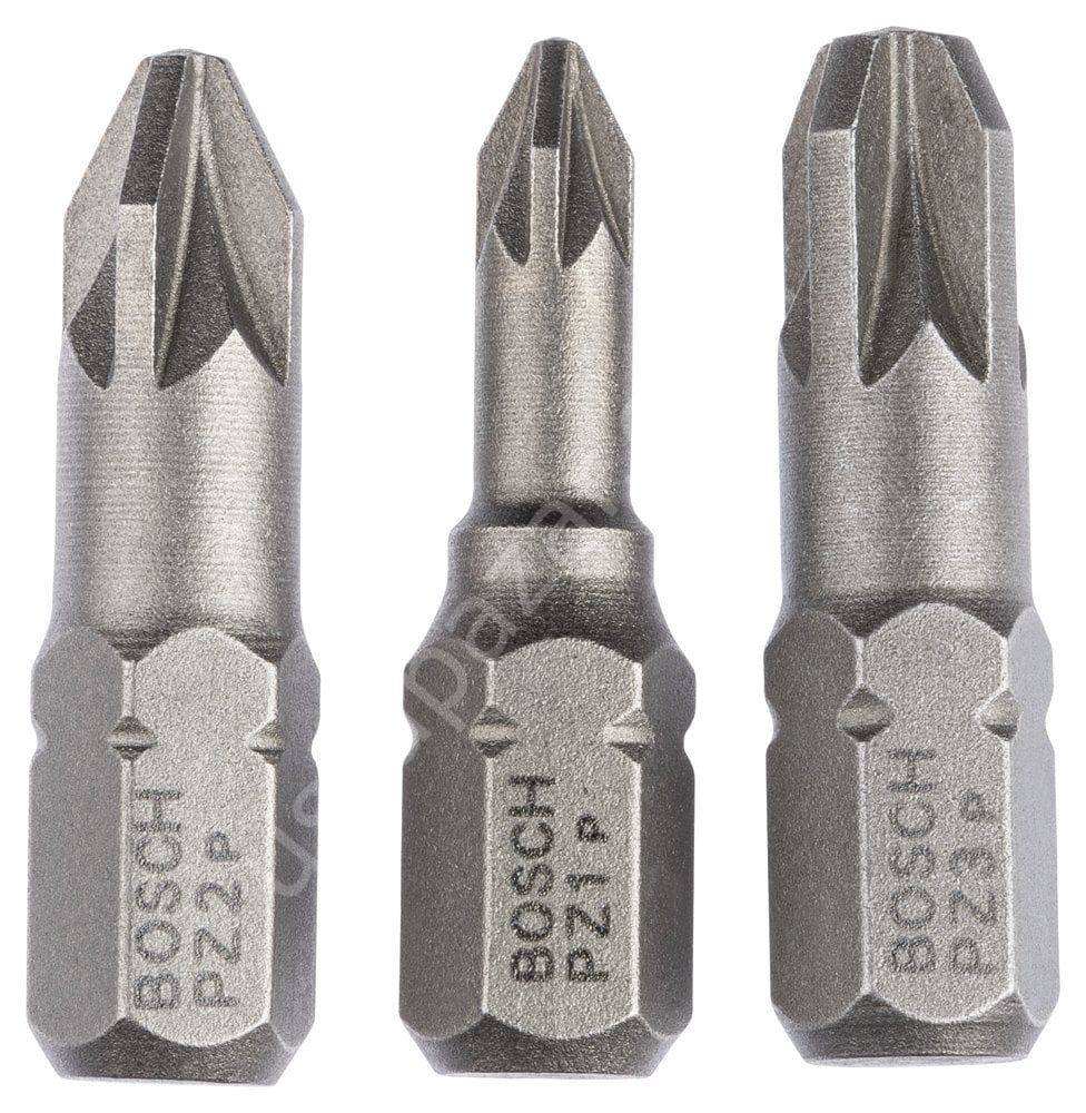 Bosch - 3 Parçalı Extra Hard Serisi Vidalama Ucu Seti PZ1/2/3*25 mm 2607001753