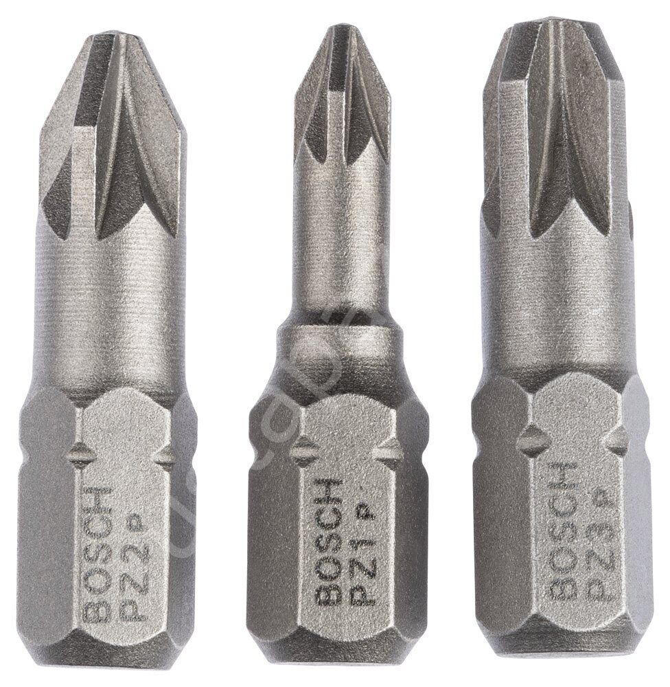 Bosch - 3 Parçalı Extra Hard Serisi Vidalama Ucu Seti PZ1/2/3*25 mm 2607001753