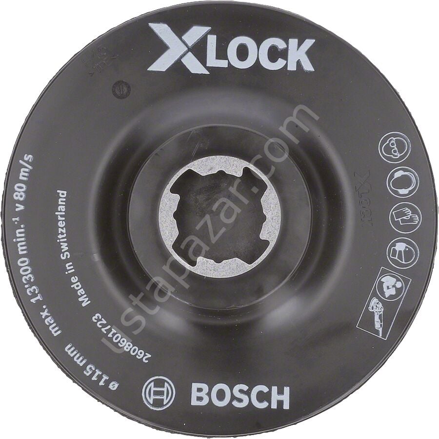 Bosch - X-LOCK - SCM Merkez Delikli Taban 115 mm 2608601723