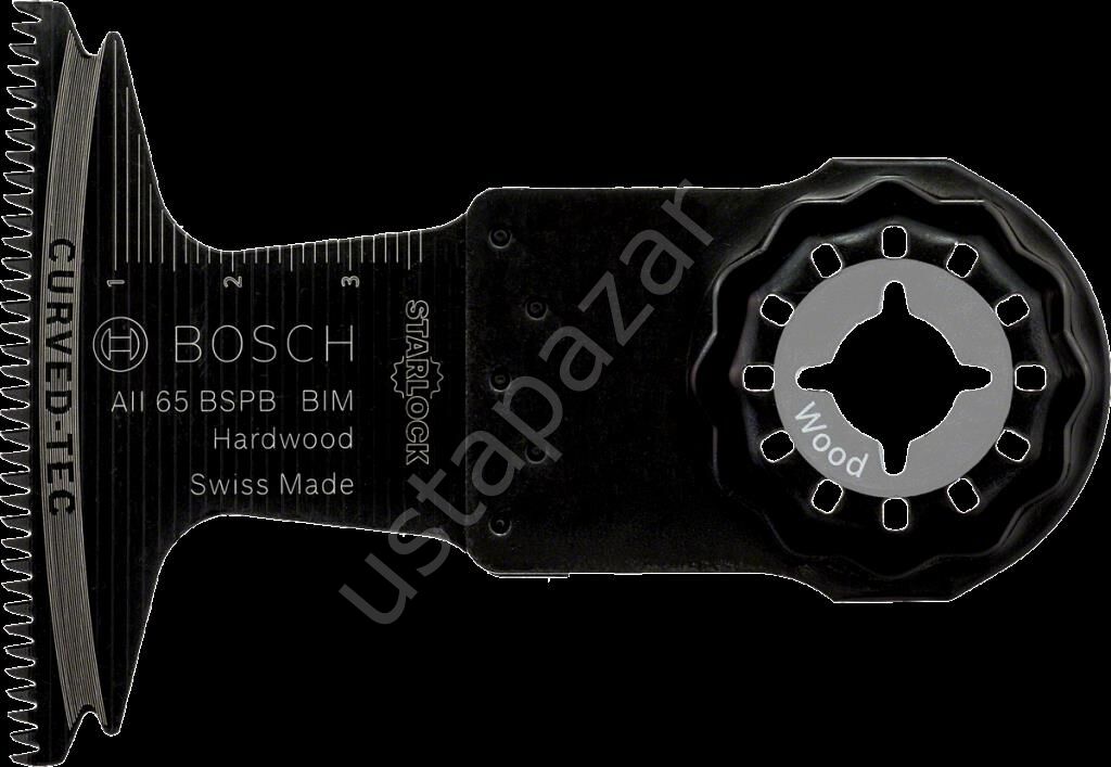 Bosch - Starlock - AII 65 BSPB - BIM Sert Ahşap İçin Daldırmalı Testere Bıçağı 5'li 2608662031