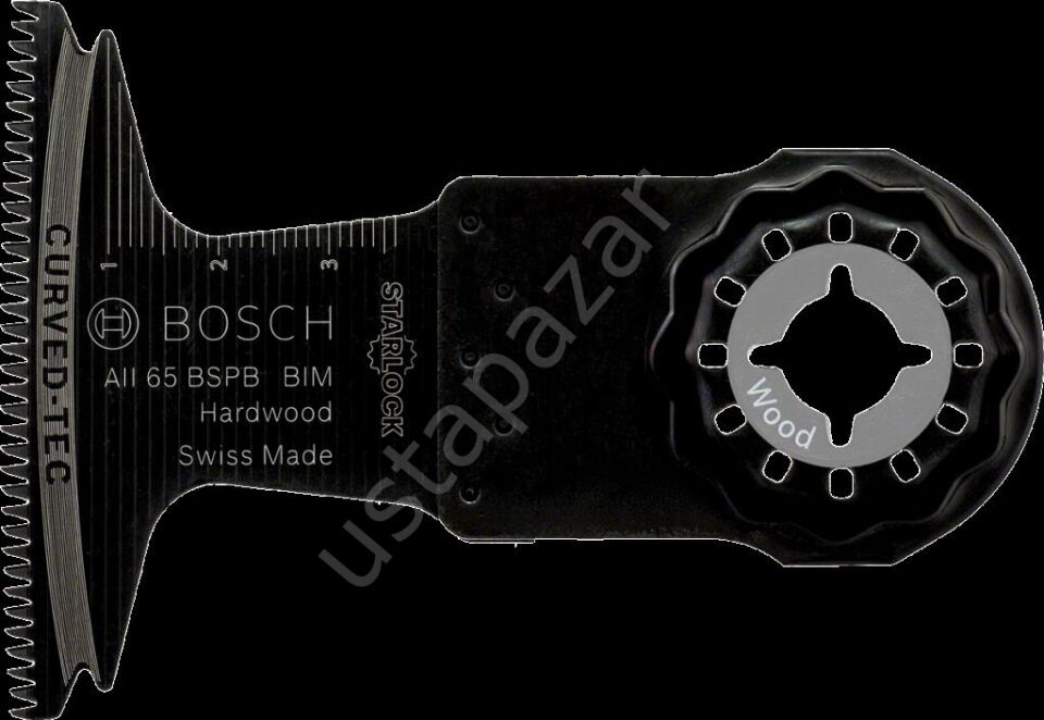 Bosch - Starlock - AII 65 BSPB - BIM Sert Ahşap İçin Daldırmalı Testere Bıçağı 5'li 2608662031