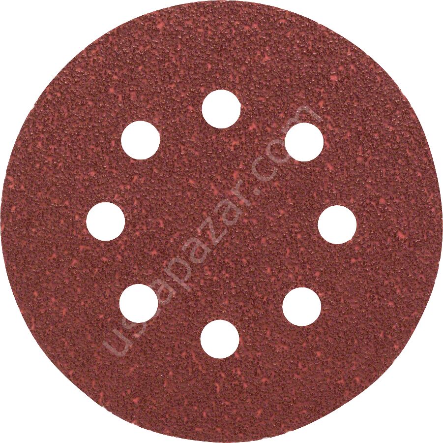 Bosch - Eksantirik Zımpara Kağıdı 5'li, 125 mm 40 Kum 8 Delik