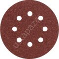 Bosch - Eksantirik Zımpara Kağıdı 5'li, 125 mm 80 Kum 8 Delik