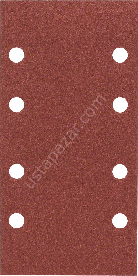 Bosch - Titreşimli Zımpara Kağıdı 10'lu, 93 x 185 mm 120 Kum 8 Delik