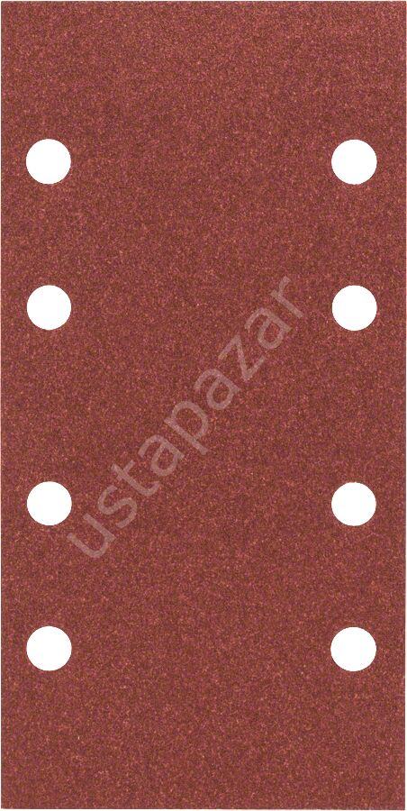Bosch - Titreşimli Zımpara Kağıdı 10'lu, 93 x 185 mm 120 Kum 8 Delik