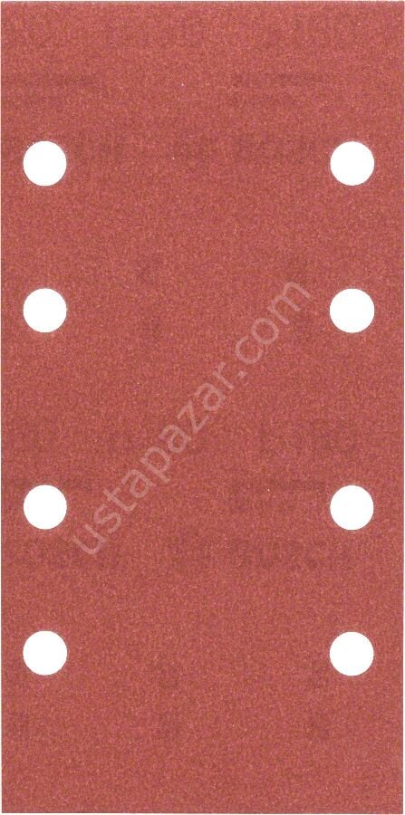 Bosch - Titreşimli Zımpara Kağıdı 10'lu, 93 x 185 mm 180 Kum 8 Delik
