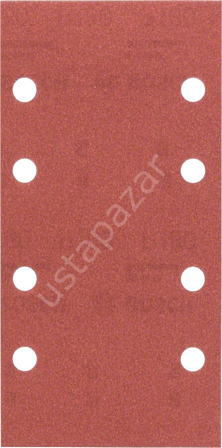 Bosch - Titreşimli Zımpara Kağıdı 10'lu, 93 x 185 mm 180 Kum 8 Delik