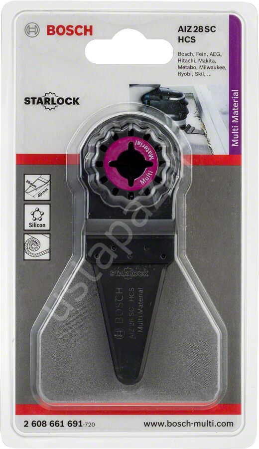 Bosch - Starlock - AIZ 28 SC - HCS Universal Derz ve Macun Kesici Bıçak 1'li 2608661691