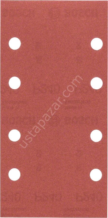 Bosch - Titreşimli Zımpara Kağıdı 10'lu, 93 x 185 mm 240 Kum 8 Delik