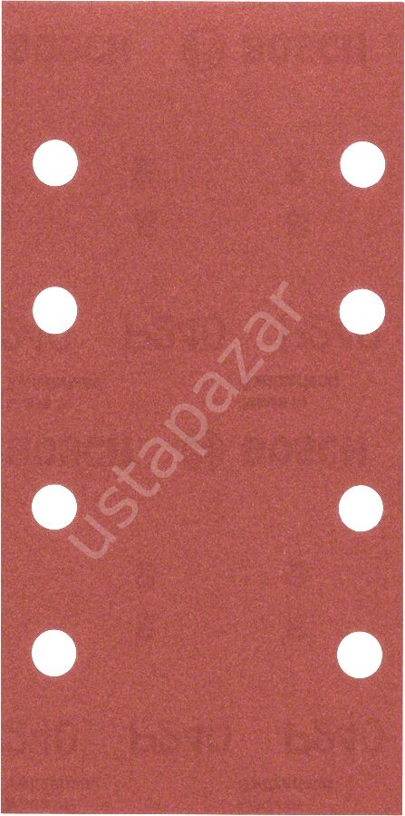 Bosch - Titreşimli Zımpara Kağıdı 10'lu, 93 x 185 mm 240 Kum 8 Delik