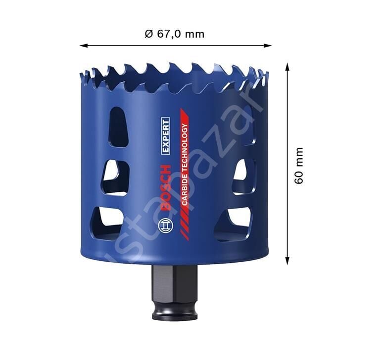 Bosch 67 mm Expert Sert Malzemeler Için Panç 2608900432