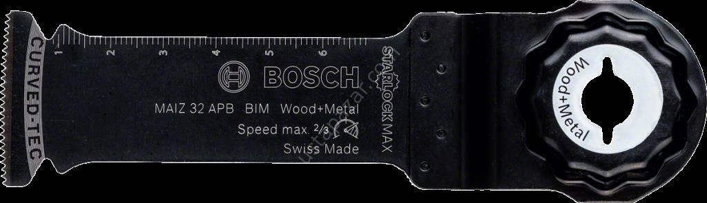 Bosch - Starlock Max - MAIZ 32 APB - BIM Ahşap ve Metal İçin Daldırmalı Testere Bıçağı 1'li 2608662571