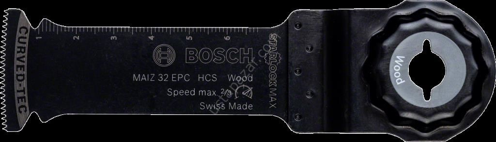 Bosch - Starlock Max - MAIZ 32 EPC - HCS Ahşap İçin Daldırmalı Testere Bıçağı 1'li 2608662568