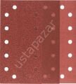 Bosch - Titreşimli Zımpara Kağıdı 10'lu Set, 115 x 230 mm 60/120/180 Kum 14 Delik