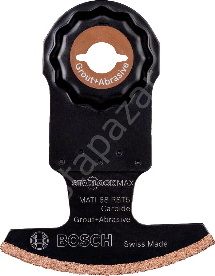 Bosch - Starlock Max - MATI 68 RST5 - Carbide RIFF Zımpara Uçlu Segman Testere Bıçağı 50 Kum Kalınlığı 1'li 2608662578