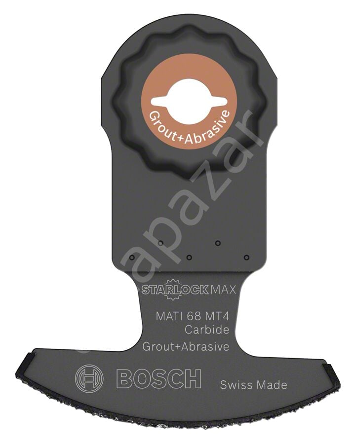 Bosch - Starlock Max - MATI 68 MT4 - Carbide RIFF Zımpara Uçlu Segman Testere Bıçağı 40 Kum Kalınlığı 1'li 2608662582