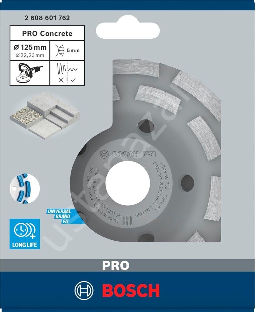 Bosch Elmas Beton Yüzey Temizleme Diski 125 mm
