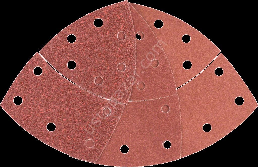 Bosch - Multi Zımpara Kağıdı 10'lu Set, 102 x 62/93 mm 40/120/180 Kum 11 Delik