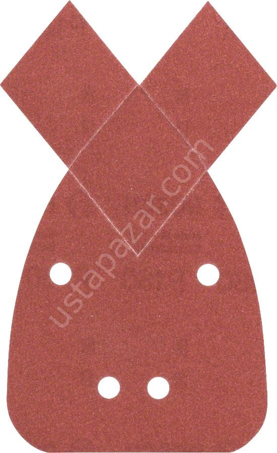 Bosch - Multi Zımpara Kağıdı 5'li, 95 x 135 mm 180 Kum 4 Delik