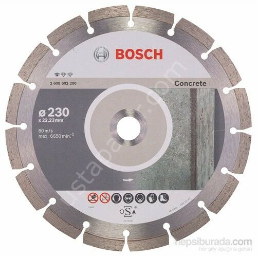 Bosch - Standard Seri Beton İçin, 9+1 Elmas Kesme Diski Set 230 mm 2608603243
