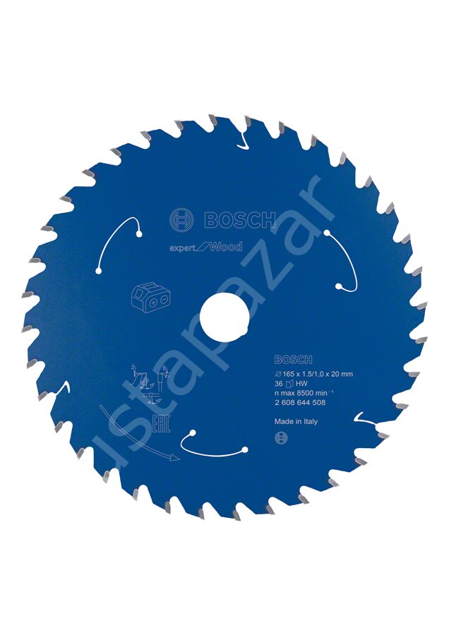 Bosch - Expert for Serisi Ahşap için Akülü Daire Testere Bıçağı 160*20 mm 36 Diş 2608644508