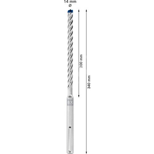 Bosch Expert Sds Max-8x Kırıcı Delici Delme Ucu 14 x 200 x 340 mm