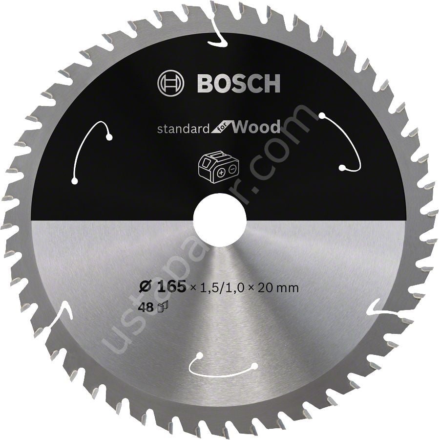 Bosch - Standard for Serisi Ahşap için Akülü Daire Testere Bıçağı 165*20 mm 48 Diş 2608837687
