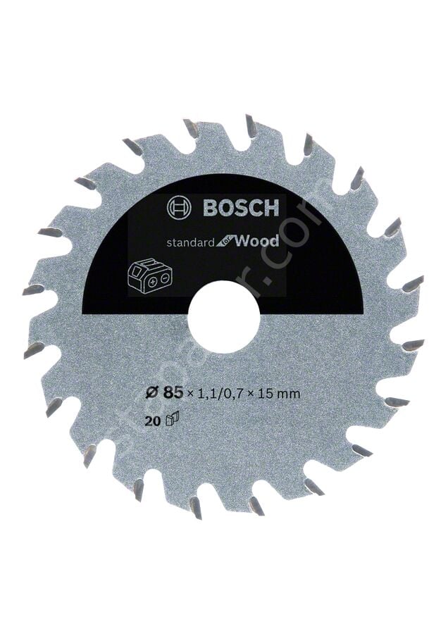 Bosch - Standard for Serisi Ahşap için Akülü Daire Testere Bıçağı 85*15 mm 20 Diş 2608837666