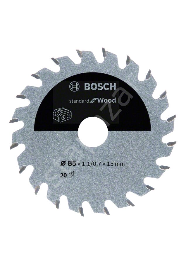 Bosch - Standard for Serisi Ahşap için Akülü Daire Testere Bıçağı 85*15 mm 20 Diş 2608837666