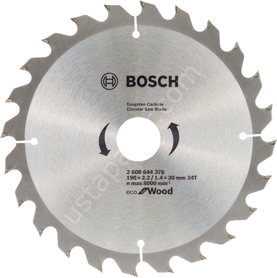 Bosch Eco 190x30 mm 24 Diş 10'lu Ahşap Daire Testere Bıçağı 2608644613