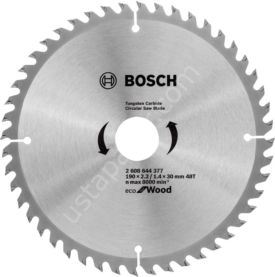 Bosch Eco 190x30 mm 48 Diş 10'lu Ahşap Daire Testere Bıçağı 2608644614