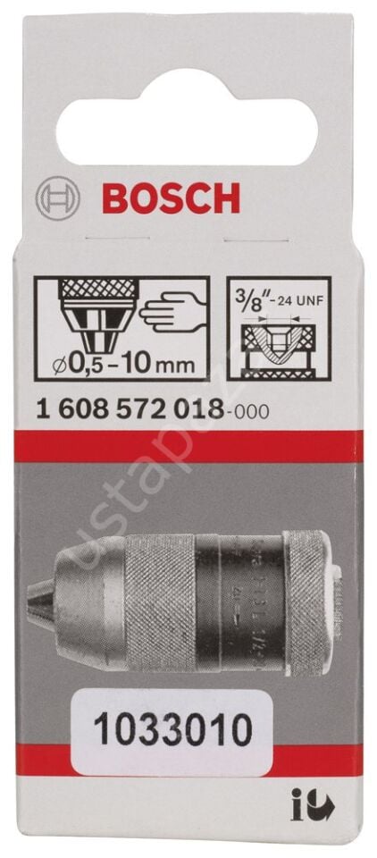 Bosch - 0,5-10 mm - 3/8''-24 Anahtarsız Mandren 1608572018