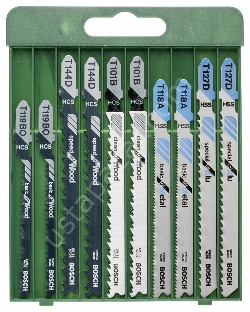 Bosch - 10 Parça Dekupaj Testere Seti Karışık 2609256746