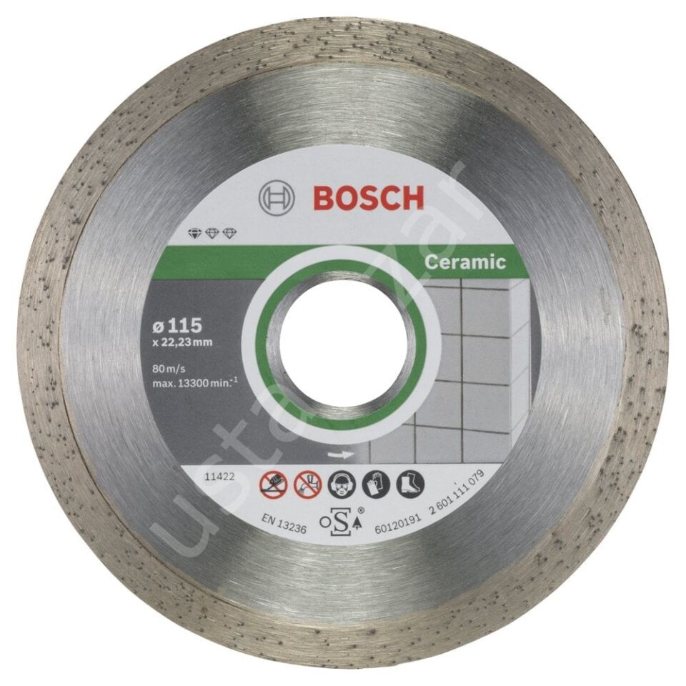 Bosch - Standard Seri Seramik İçin, 9+1 Elmas Kesme Diski Set 115 mm 2608603231