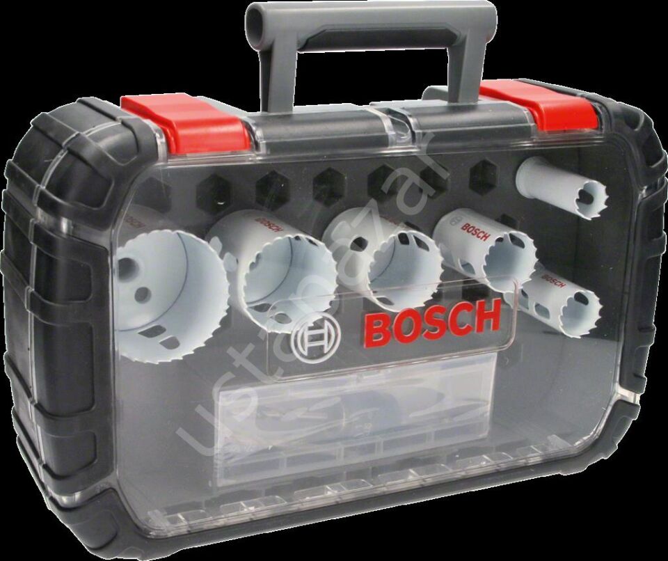 Bosch - Yeni Progressor Serisi Delik Açma Testeresi (Panç) Seti 9 Parça Ø 22-29-35-44-51-64 mm 2608594187