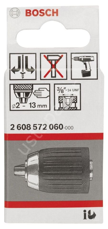 Bosch - 2-13 mm - 3/8''-24 Anahtarsız Mandren 2608572060