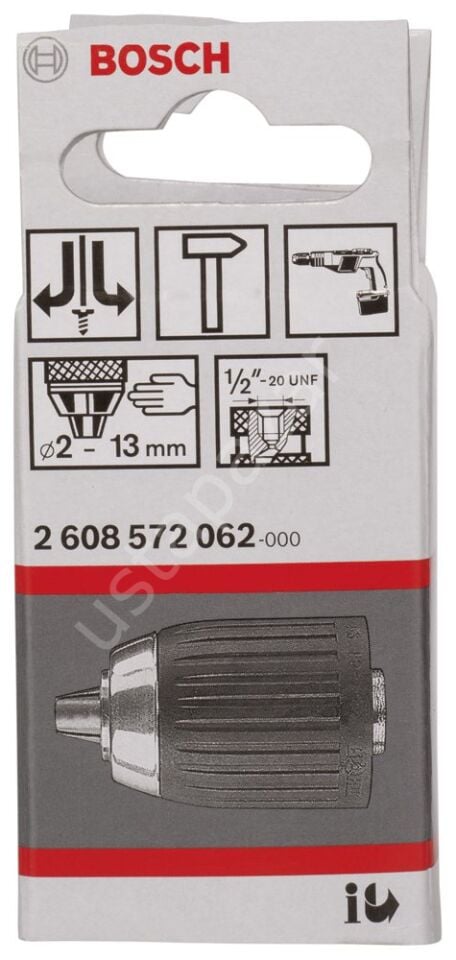 Bosch - 2-13 mm - 1/2''-20 Anahtarsız Mandren 2608572062