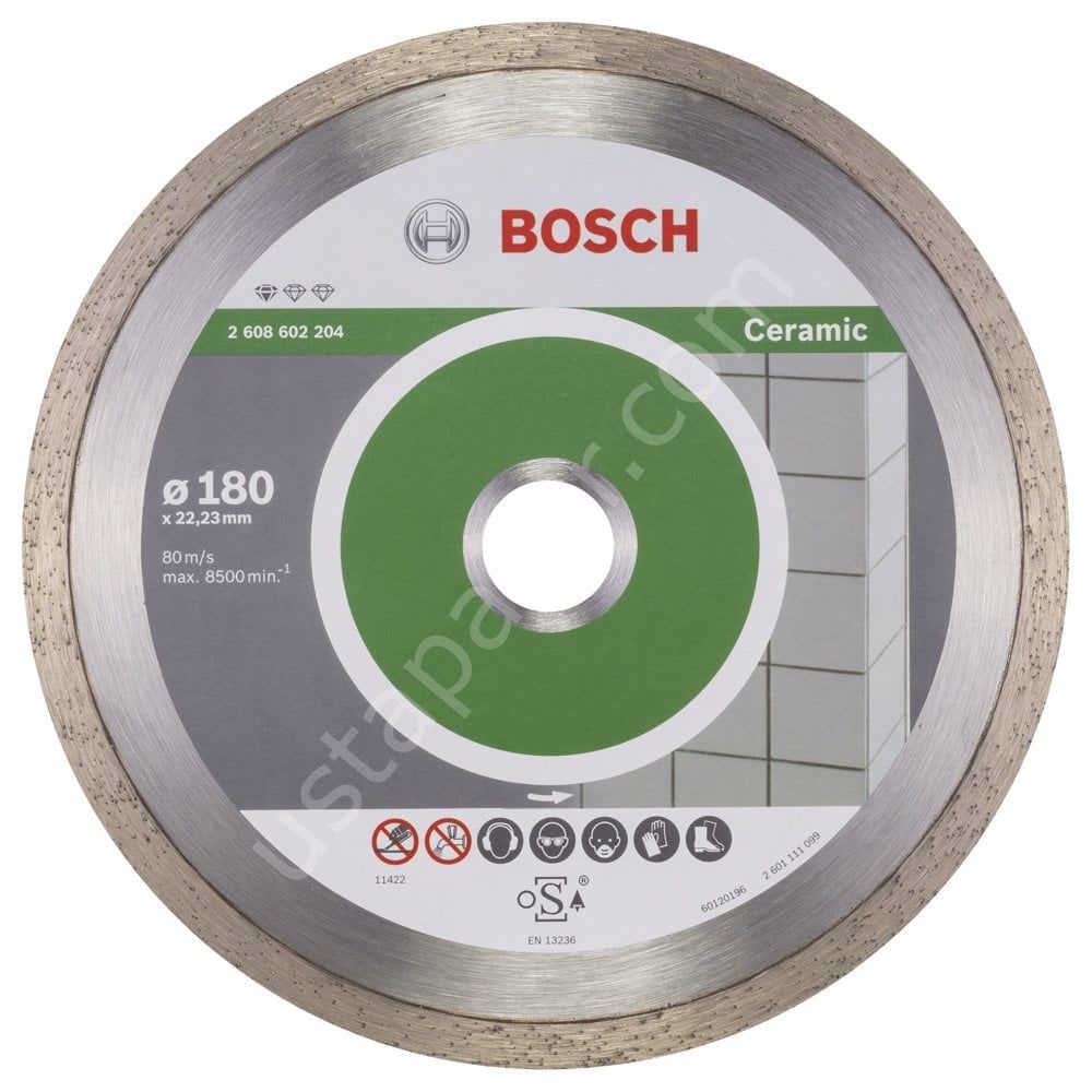Bosch - Standard Seri Seramik İçin Elmas Kesme Diski 180 mm 2608602204