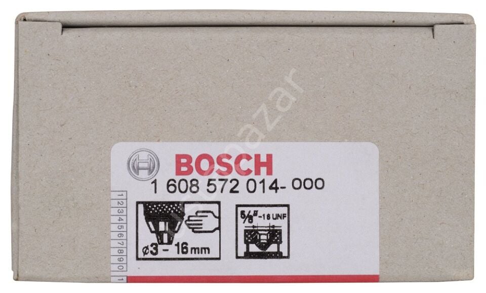 Bosch - 3-16 mm - 5/8''-16 Anahtarsız Mandren 1608572014