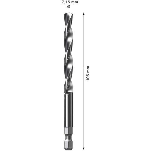 Bosch Expert Power Change Plus Pilot Delme Ucu Hss-G 7,15 x 105 mm