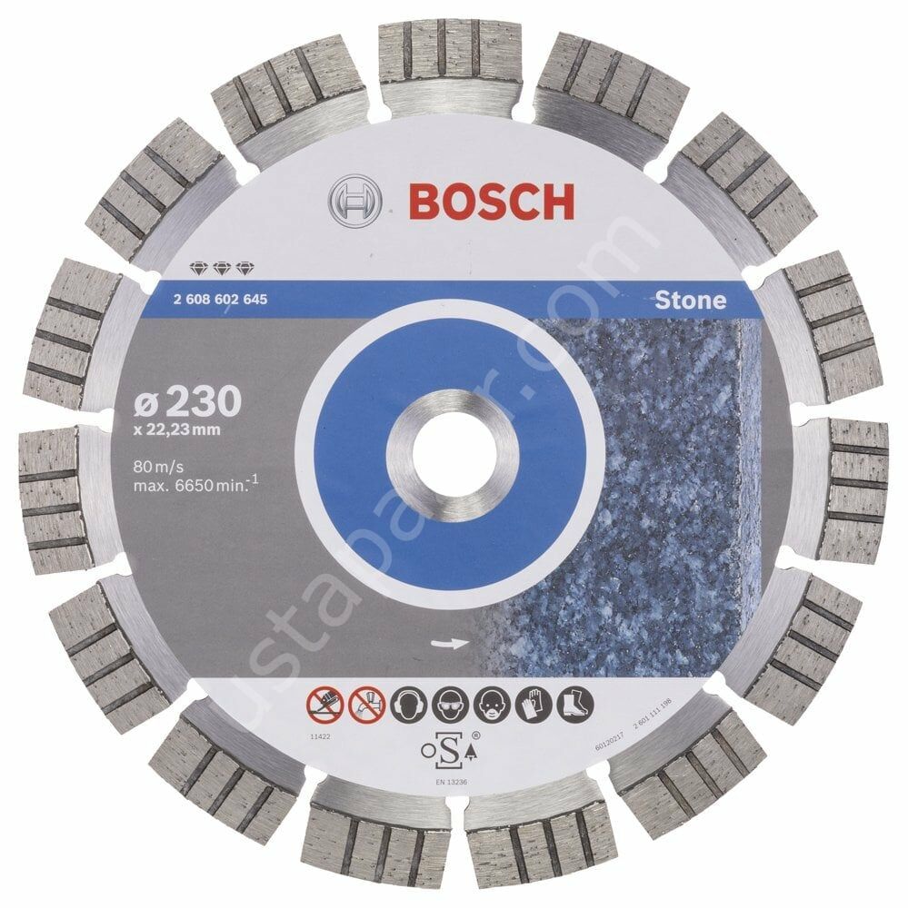 Bosch - Best Serisi Taş İçin Elmas Kesme Diski 230 mm 2608602645