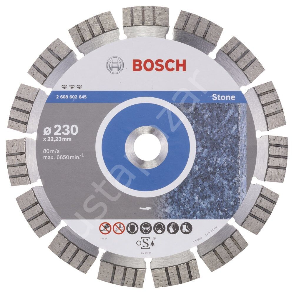 Bosch - Best Serisi Taş İçin Elmas Kesme Diski 230 mm 2608602645