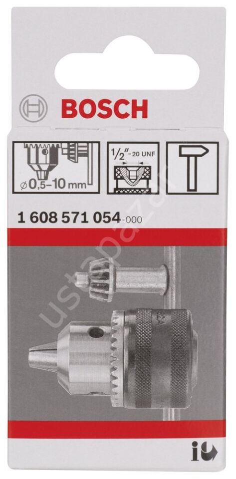 Bosch - 1-10 mm - 1/2''-20 Anahtarlı Mandren 1608571054